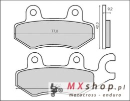 BRENTA KLOCKI HAMULCOWE KH197 (ORGANIC) HONDA XL 125 VARADERO 01-11, VT 125C, KYMCO 50/125/200/250/300
