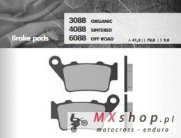 BRENTA KLOCKI HAMULCOWE KH208 / KH213 SPIEK METALICZNY (ZŁOTE) OFF ROAD TYŁ ZACISK BREMBO (FT 6088)