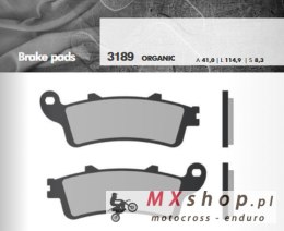BRENTA KLOCKI HAMULCOWE KH261 / KH281 SPIEK METALICZNY (ZŁOTE) (GRUBOŚĆ 8,3MM) (FT 4189)