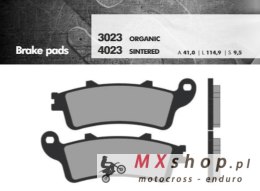 BRENTA KLOCKI HAMULCOWE KH281 / KH261 SPIEK METALICZNY (ZŁOTE) (GRUBOŚĆ 9,5MM) (FT 4023)