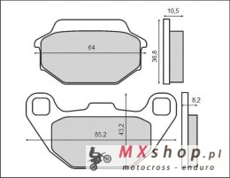 BRENTA KLOCKI HAMULCOWE KH305 (ORGANIC) KYMCO/SYM