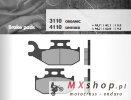 BRENTA KLOCKI HAMULCOWE KH317 / KH414 SPIEK METALICZNY (ZŁOTE) (GRUBOŚĆ 9,5MM ) (FT 4110)