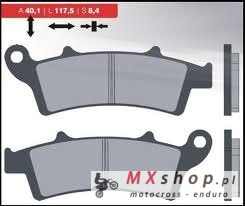 BRENTA KLOCKI HAMULCOWE KH324 SPIEK METALICZNY (ZŁOTE) (FT 4096)