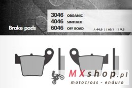 BRENTA KLOCKI HAMULCOWE KH346 SPIEK METALICZNY (ZŁOTE) OFF ROAD HONDA CR/CRF TYŁ (FT 6046)