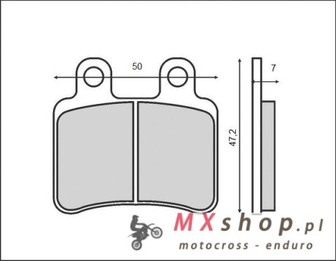 BRENTA KLOCKI HAMULCOWE KH350 (ORGANIC) DERBI/HM/PEUGEOT/MBK/YAMAHA/RIEJU/CPI, PRZÓD BRENTA KLOCKI HAMULCOWE KH350 (ORGANIC) DERBI/HM/PEUGEOT/MBK/YAMAHA/RIEJU/CPI, PRZÓD