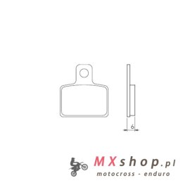 BRENTA KLOCKI HAMULCOWE KH351 (ORGANIC) (TRIAL OSSA , SCORPA , SHERCO , TRS , MONTESA , GAS GAS )