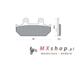 BRENTA KLOCKI HAMULCOWE KH412 SPIEK METALICZNY (ZŁOTE) (FT 4104)