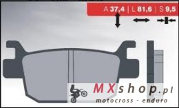BRENTA KLOCKI HAMULCOWE KH415 SPIEK METALICZNY (ZŁOTE) (FT 4082)