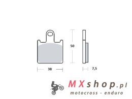 BRENTA KLOCKI HAMULCOWE KH417/4 SPIEK METALICZNY (ZŁOTE) KAWASAKI PRZÓD (FT 4115)