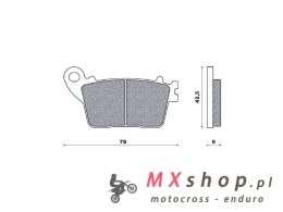 BRENTA KLOCKI HAMULCOWE KH436 SPIEK METALICZNY (ZŁOTE) (FT 4114)