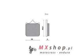 BRENTA KLOCKI HAMULCOWE KH604/4 SPIEK METALICZNY (ZŁOTE) BMW S 1000RR (FT 4122)