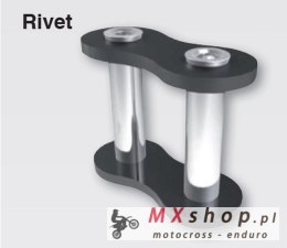 CZ ZAKUWKA ŁAŃCUCHA 525 DZX ACTIVE RING (X-RING) CHROM RIVET (DRĄŻONA)