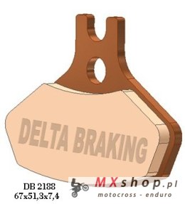 DELTA BRAKING KLOCKI HAMULCOWE KH468 CAN-AM DS 450 (08-14) PRZÓD - ZASTĘPUJĄ DB2188MX-N ORAZ DB2188QD-N