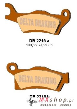 DELTA BRAKING KLOCKI HAMULCOWE KH617 CAN-AM OUTLANDER 800/1000 '12, RENEGADE 1000 '12 PRAWY PRZÓD, TYŁ - ZASTĘPUJĄ DB2215MX-D OR