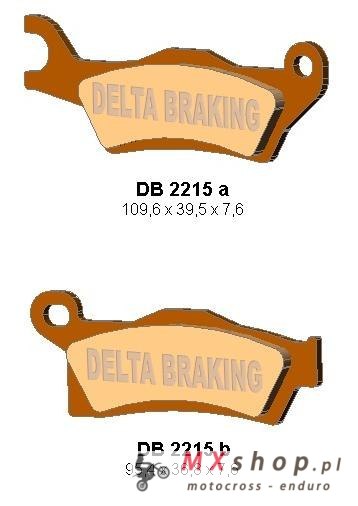 DELTA BRAKING KLOCKI HAMULCOWE KH617 CAN-AM OUTLANDER 800/1000 '12, RENEGADE 1000 '12 PRAWY PRZÓD, TYŁ - ZASTĘPUJĄ DB2215MX-D OR DELTA BRAKING KLOCKI HAMULCOWE KH617 CAN-AM OUTLANDER 800/1000 '12, RENEGADE 1000 '12 PRAWY PRZÓD, TYŁ - ZASTĘPUJĄ DB2215MX-D OR