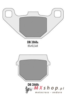 DELTA BRAKING KLOCKI HAMULCOWE KH83 - ZASTĘPUJĄ DB2060MX-D I DB2060QD-D
