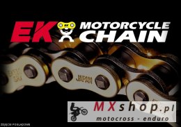 EK ŁAŃCUCH NAPĘDOWY EK520DEX 114 OGNIW QX-RING ENDURO ULTRALIGHT KOLOR NATURAL (DO 500 CCM) (37,8 KN) (MADE IN JAPAN)