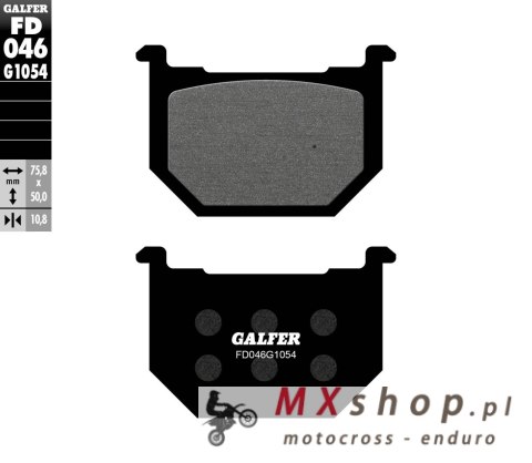 GALFER KLOCKI HAMULCOWE KH051 PÓŁMETALICZNE GALFER KLOCKI HAMULCOWE KH051 PÓŁMETALICZNE