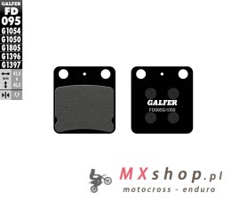 GALFER KLOCKI HAMULCOWE KH054 PÓŁMETALICZNE