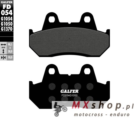 GALFER KLOCKI HAMULCOWE KH069 PÓŁMETALICZNE (SCOOTER) GALFER KLOCKI HAMULCOWE KH069 PÓŁMETALICZNE (SCOOTER)