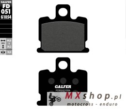 GALFER KLOCKI HAMULCOWE KH070 PÓŁMETALICZNE
