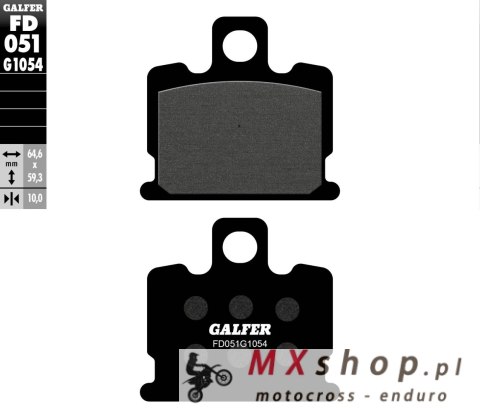 GALFER KLOCKI HAMULCOWE KH070 PÓŁMETALICZNE GALFER KLOCKI HAMULCOWE KH070 PÓŁMETALICZNE