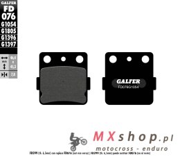GALFER KLOCKI HAMULCOWE KH084 PÓŁMETALICZNE