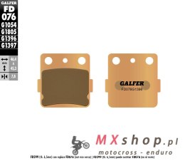 GALFER KLOCKI HAMULCOWE KH084 SPIEK METALICZNY (ZŁOTE) OFF ROAD
