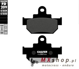 GALFER KLOCKI HAMULCOWE KH106 PÓŁMETALICZNE (GRUBOŚĆ 7MM)