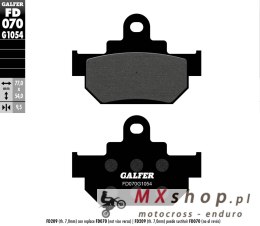 GALFER KLOCKI HAMULCOWE KH106/2 PÓŁMETALICZNE (GRUBOŚĆ 9,5MM)