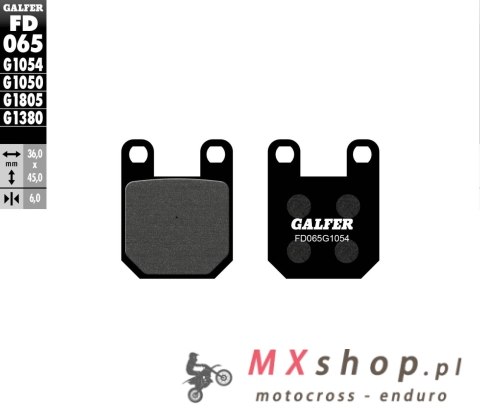 GALFER KLOCKI HAMULCOWE KH115 PÓŁMETALICZNE GALFER KLOCKI HAMULCOWE KH115 PÓŁMETALICZNE