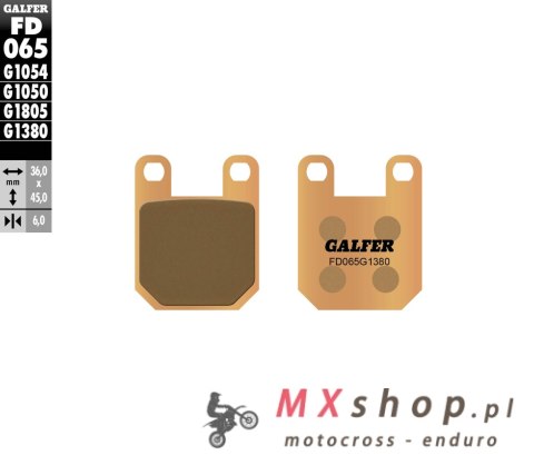 GALFER KLOCKI HAMULCOWE KH115 SPIEK METALICZNY (ZŁOTE) SKUTER GALFER KLOCKI HAMULCOWE KH115 SPIEK METALICZNY (ZŁOTE) SKUTER