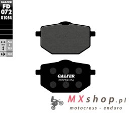 GALFER KLOCKI HAMULCOWE KH118 PÓŁMETALICZNE YAMAHA XT600 '87; XT 600Z TENERE '85-'90