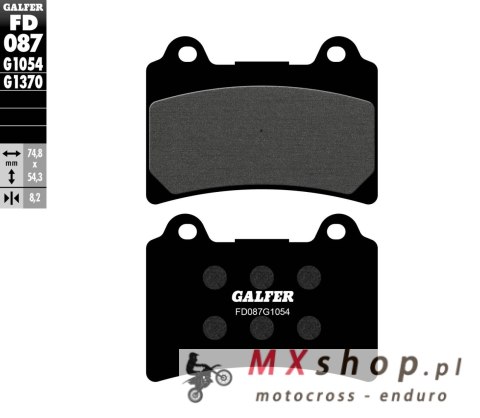 GALFER KLOCKI HAMULCOWE KH123 PÓŁMETALICZNE GALFER KLOCKI HAMULCOWE KH123 PÓŁMETALICZNE