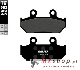 GALFER KLOCKI HAMULCOWE KH124 / KH412 PÓŁMETALICZNE