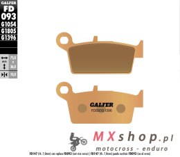 GALFER KLOCKI HAMULCOWE KH131 SPIEK METALICZNY (ZŁOTE) OFF ROAD