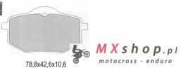 GALFER KLOCKI HAMULCOWE KH136 PÓŁMETALICZNE (OFERTA SPECJALNA) WYPRZEDAŻ