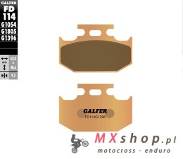 GALFER KLOCKI HAMULCOWE KH152 SPIEK METALICZNY (ZŁOTE) OFF ROAD