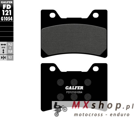 GALFER KLOCKI HAMULCOWE KH160 PÓŁMETALICZNE GALFER KLOCKI HAMULCOWE KH160 PÓŁMETALICZNE