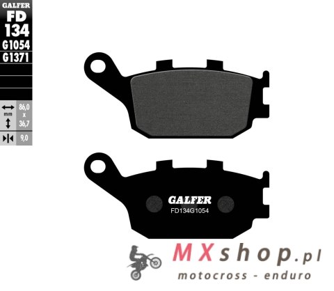 GALFER KLOCKI HAMULCOWE KH174 PÓŁMETALICZNE GALFER KLOCKI HAMULCOWE KH174 PÓŁMETALICZNE