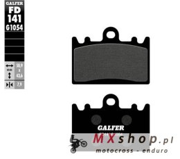 GALFER KLOCKI HAMULCOWE KH180 PÓŁMETALICZNE (OFERTA SPECJALNA) WYPRZEDAŻ