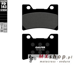 GALFER KLOCKI HAMULCOWE KH182 PÓŁMETALICZNE