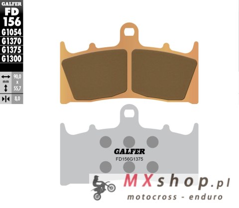 GALFER KLOCKI HAMULCOWE KH188 SPIEK METALICZNY (ZŁOTE) SPORT GALFER KLOCKI HAMULCOWE KH188 SPIEK METALICZNY (ZŁOTE) SPORT