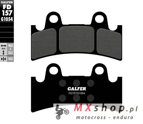 GALFER KLOCKI HAMULCOWE KH190 PÓŁMETALICZNE GALFER KLOCKI HAMULCOWE KH190 PÓŁMETALICZNE