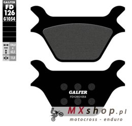 GALFER KLOCKI HAMULCOWE KH200 PÓŁMETALICZNE HARLEY DAVIDSON (OFERTA SPECJALNA) WYPRZEDAŻ