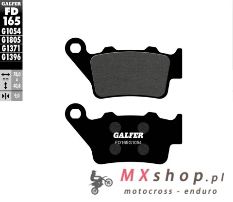 GALFER KLOCKI HAMULCOWE KH208 / KH213 PÓŁMETALICZNE GALFER KLOCKI HAMULCOWE KH208 / KH213 PÓŁMETALICZNE