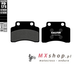GALFER KLOCKI HAMULCOWE KH235 PÓŁMETALICZNE