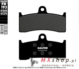 GALFER KLOCKI HAMULCOWE KH249 PÓŁMETALICZNE