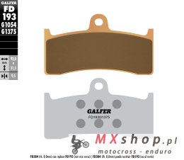 GALFER KLOCKI HAMULCOWE KH249 SPIEK METALICZNY (ZŁOTE) SPORT