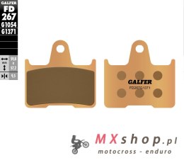 GALFER KLOCKI HAMULCOWE KH254 SPIEK METALICZNY (ZŁOTE) STREET